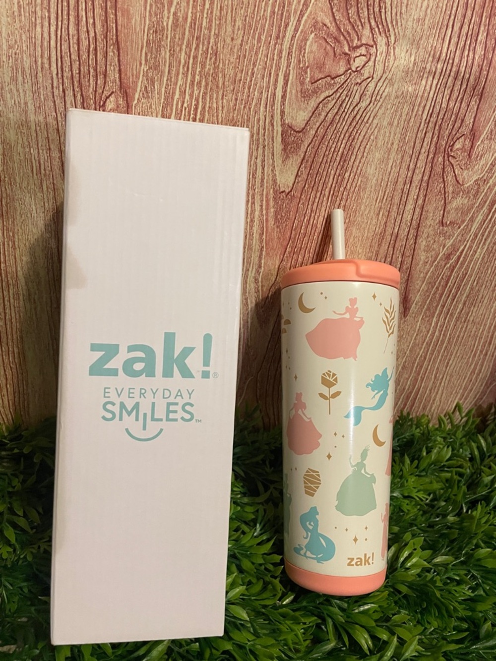 Zak! Designs Disney Princess 24oz Tumbler with Straw